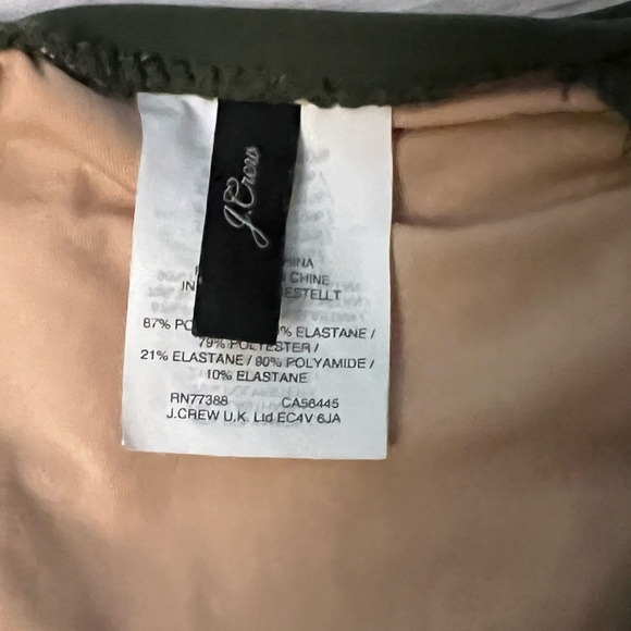 J. Crew Swim Plunge V Neck One Piece Swimsuit in Cool Cypress Size 0 NWOT - Picture 6 of 7